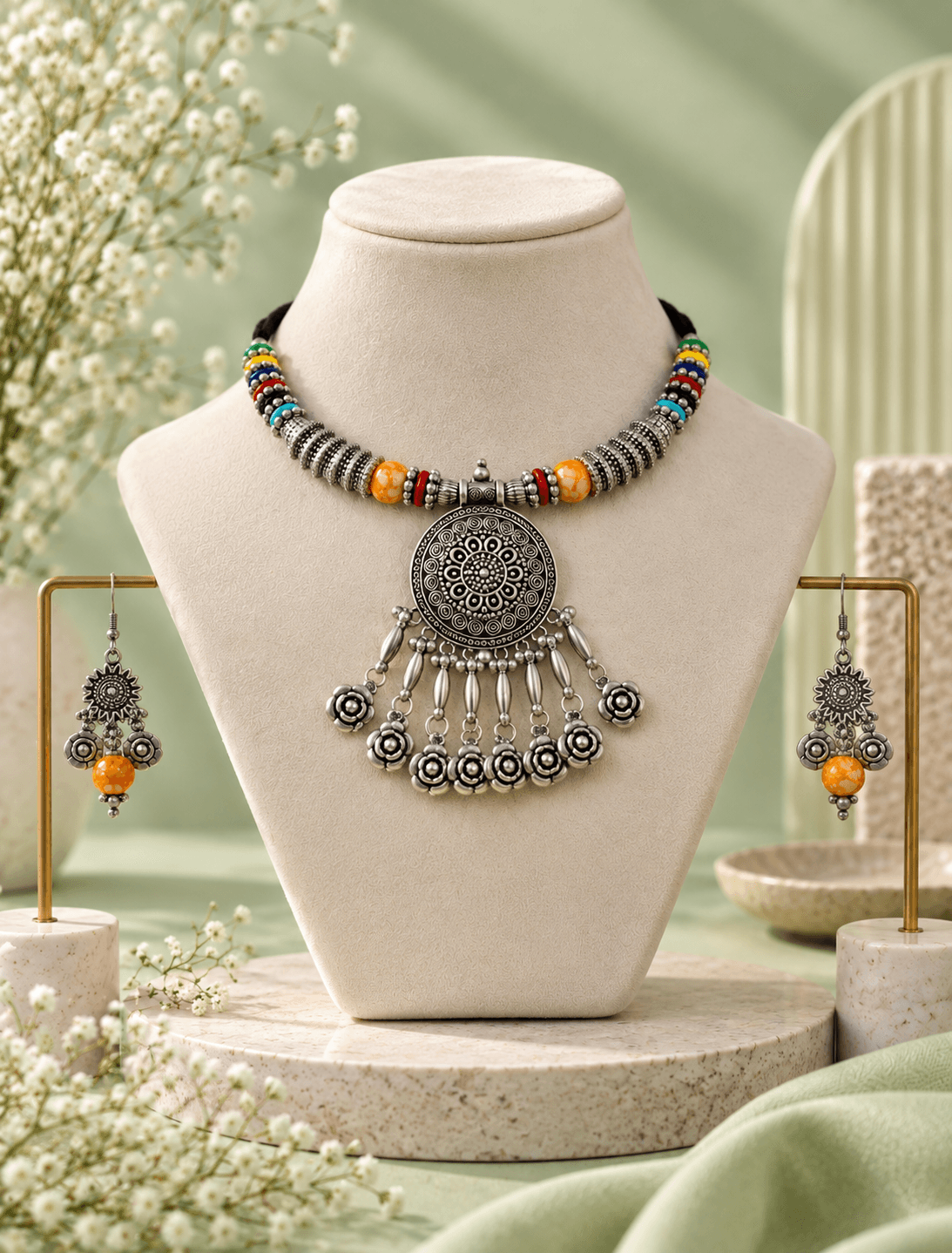 Multicolour choker